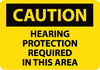 NMC C88P-CAUTION, HEARING PROTECTION REQUIRED IN THIS AREA, 7X10, PS VINYL (1 EACH)