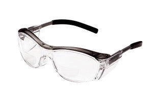 3M 11436-00000 Nuvo Readers 2.5 Diopter Safety Glasses With Gray Plastic Frame, Clear Polycarbonate Anti-Fog Lens And Integral Sideshields  (1/EA)