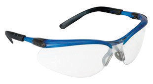 3M 11472-00000 BX Safety Glasses With Ocean Blue Nylon Frame And Clear Indoor/Outdoor Mirror Polycarbonate Lens  (1/EA)