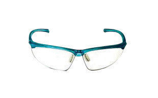 3M 11735-00000 Refine 201 Small Safety Glasses With Teal Frame And Clear Polycarbonate Anti-Fog Lens  (1/EA)