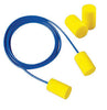 3M 311-6001 Single Use Classic Soft Cylinder Shape Polyurethane Foam Corded Earplugs With Vinyl Cord (1 Pair Per Poly Bag, 200 Pair Per Box)  (200/PR)