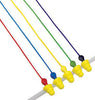 3M 340-6004 Multiple Use UltraFit Plus Triple-Flange Elastomeric Polymer Corded Earplugs With Cloth Cord And Assorted Color Grips (1 Pair Per Poly Bag, 100 Pair Per Box)  (100/PR)