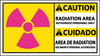 NMC CBA15R-CAUTION, RADIATION AREA AUTHORIZED PERSONNEL ONLY (GRAPHIC), BILINGUAL, 10X18, RIGID PLASTIC (1 EACH)