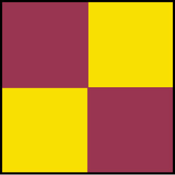 NMC CBT20736-TAPE, CHECKERBOARD, MAGENTA YELLOW, 2X36 YDS (1 ROLL)