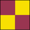 NMC CBT20736-TAPE, CHECKERBOARD, MAGENTA YELLOW, 2X36 YDS (1 ROLL)