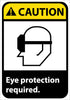 NMC CGA10PB-CAUTION, EYE PROTECTION REQUIRED (W/GRAPHIC), 14X10, PS VINYL (1 EACH)