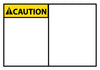 NMC CGA20AP-CAUTION, BLANK, 3X5, PS VINYL (PAK OF 5)