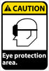 NMC CGA25AB-CAUTION, EYE PROTECTION AREA, 14X10, .040 ALUM (1 EACH)