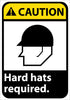 NMC CGA28AB-CAUTION, HARD HATS REQUIRED, 14X10, .040 ALUM (1 EACH)