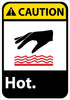 NMC CGA30PB-CAUTION, HOT, 14X10, PS VINYL (1 EACH)