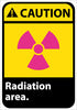 NMC CGA32RB-CAUTION, RADIATION AREA, 14X10, RIGID PLASTIC (1 EACH)