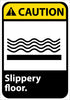 NMC CGA34RB-CAUTION, SLIPPERY FLOOR, 14X10, RIGID PLASTIC (1 EACH)