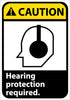 NMC CGA5P-CAUTION, HEARING PROTECTION REQUIRED (W/GRAPHIC), 10X7, PS VINYL (1 EACH)
