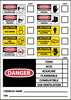 NMC CI10R-LABELS, CHEMICAL ID, 14X10, RIGID PLASTIC (1 EACH)