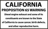 NMC CP2AP-CALIFORNIA PROPOSITION 65 WARNING . . .., 3X5, PS VINYL (PAK OF 5)