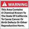 NMC CP4R-CALIFORNIA PROP 65, WARNING THIS AREA CONTAINS A CHEMICAL. . ., 10X10, RIGID PLASTIC (1 EACH)