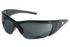 Crews FF212 ForceFlex 2 Safety Glasses With Black Thermo Plastic Urethane Frame, Gray Polycarbonate Duramass Anti-Scratch Lens And Black Temple Sleeve  (1/PR)
