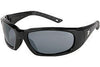 Crews FF312AF ForceFlex Ultra-Flexible Regular Safety Glasses With Black Thermoplastic Urethane Frame, Gray Polycarbonate Anti-Fog Anti-Scratch Lens And Black Temple Sleeve  (1/PR)