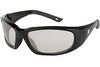 Crews FF319AF ForceFlex Ultra-Flexible Regular Safety Glasses With Black Thermoplastic Urethane Frame, Clear Indoor/Outdoor Mirror Polycarbonate Anti-Fog Anti-Scratch Lens And Black Temple Sleeve  (12/PR)