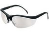 Crews KD119 Klondike Safety Glasses With Black Nylon Frame And Clear Indoor/Outdoor Mirror Polycarbonate Duramass Anti-Scratch Lens  (1/EA)