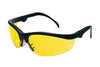 Crews KD314 Klondike Plus Safety Glasses With Black Nylon Frame And Amber Polycarbonate Duramass Anti-Scratch Lens  (1/EA)
