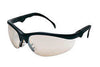 Crews KD319 Klondike Plus Safety Glasses With Black Nylon Frame And Clear Indoor/Outdoor Mirror Polycarbonate Duramass Anti-Scratch Lens  (1/PR)