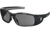 Crews  Swagger Safety Glasses With Black Polycarbonate Frame And Gray Polycarbonate Duramass Anti-Scratch Lens (1/EA)