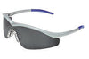 Crews T1142AF Triwear Safety Glasses With Steel Nylon Frame, Gray Polycarbonate Duramass AF4 Anti-Fog Anti-Scratch Lens And Carrying Case And Breakaway Cord And Black Temple Sleeve  (12/EA)