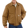 Carhartt 101623BNXLRG  X-Large Regular Brown 13 Ounce Cotton Duck Flame Resistant Bomber Jacket With Quilt Lining, Front Zipper Closure And 2 Inside Patch Pockets  (1/EA)