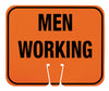 NMC CS10-SAFETY CONE SIGNS, MEN WORKING, 10.375 X 12.625 (1 EACH)