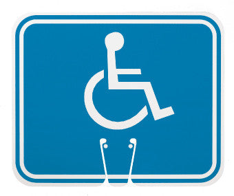 NMC CS13-SAFETY CONE SIGNS, HANDICAPPED, 10.375 X 12.625 (1 EACH)
