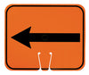 NMC CS4-SAFETY CONE SIGNS, LEFT ARROW, 10.375 X 12.625 (1 EACH)