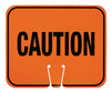 NMC CS6-SAFETY CONE SIGNS, CAUTION, 10.375 X 12.625 (1 EACH)