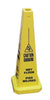 Cortina Safety Products 03-600-08 36" Yellow Traffic Floor Cone "CAUTION WET FLOOR" With Pictogram  (5/EA)