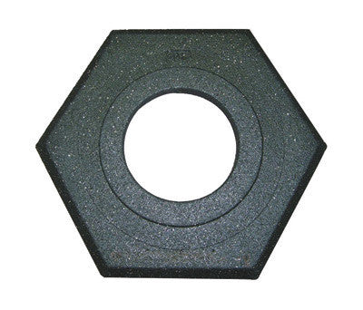 Cortina Safety Products 03-752-16 15" X 14" X 3" Black Recycled Rubber Trim Line Channelizer Cone Base  (1/EA)