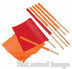 Cortina Safety Products 03-229-3418 Group 24" Orange Vinyl Warning Flag With 36" Wood Dowel Handle  (1/EA)