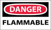 NMC D126AP-DANGER, FLAMMABLE, 3X5, PS VINYL (PAK OF 5)