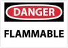 NMC D126EB-DANGER, FLAMMABLE, 10X14, FIBERGLASS (1 EACH)