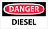 NMC D127AP-DANGER, DIESEL, 3X5, PS VINYL (PAK OF 5)