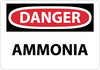 NMC D129R-DANGER, AMMONIA, 7X10, RIGID PLASTIC (1 EACH)