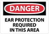 NMC D134P-DANGER, EAR PROTECTION REQUIRED IN THIS AREA, 7X10, PS VINYL (1 EACH)