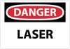 NMC D136A-DANGER, LASER, 7X10, .040 ALUM (1 EACH)