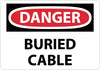 NMC D148EB-DANGER, BURIED CABLE, 10X14, FIBERGLASS (1 EACH)