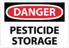 NMC D160AB-DANGER, PESTICIDE STORAGE, 10X14, .040 ALUM (1 EACH)