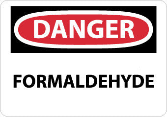NMC D170P-DANGER, FORMALDEHYDE, 7X10, PS VINYL (1 EACH)