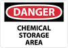 NMC D239R-DANGER, CHEMICAL STORAGE AREA, 7X10, RIGID PLASTIC (1 EACH)