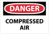 NMC D243RB-DANGER, COMPRESSED AIR, 10X14, RIGID PLASTIC (1 EACH)