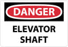 NMC D269PB-DANGER, ELEVATOR SHAFT, 10X14, PS VINYL (1 EACH)