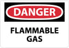 NMC D276AB-DANGER, FLAMMABLE GAS, 10X14, .040 ALUM (1 EACH)