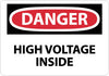 NMC D290P-DANGER, HIGH VOLTAGE INSIDE, 7X10, PS VINYL (1 EACH)
